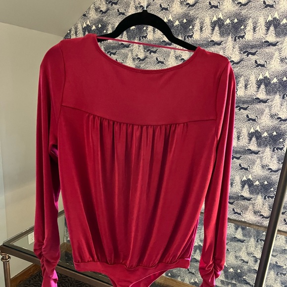 Free People Magenta blouse bodysuit - Picture 2 of 3